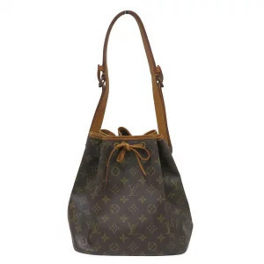 Louis Vuitton Noe Brown Shoulder Bag Monogram Leather